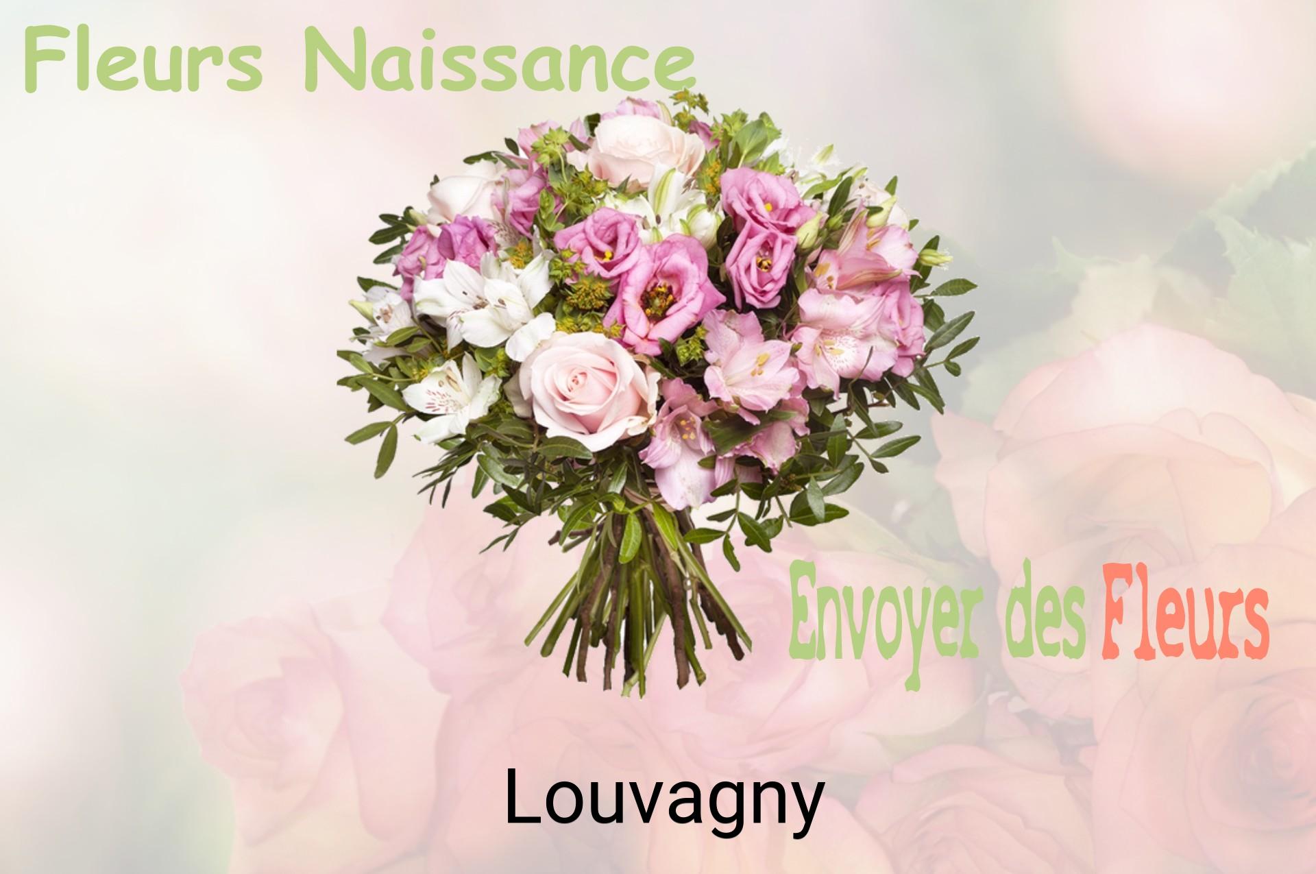 Bouquet de fleurs de naissance livré à Louvagny